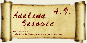 Adelina Vesović vizit kartica